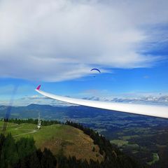Flugwegposition um 11:18:16: Aufgenommen in der Nähe von Gutenberg-Stenzengreith, Österreich in 1540 Meter